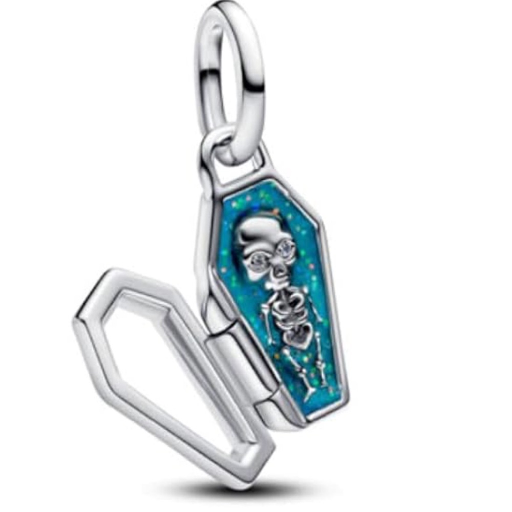 Sterling Silver Openable Glow-in-the-dark Coffin Charm For  Charm Bracelet’s